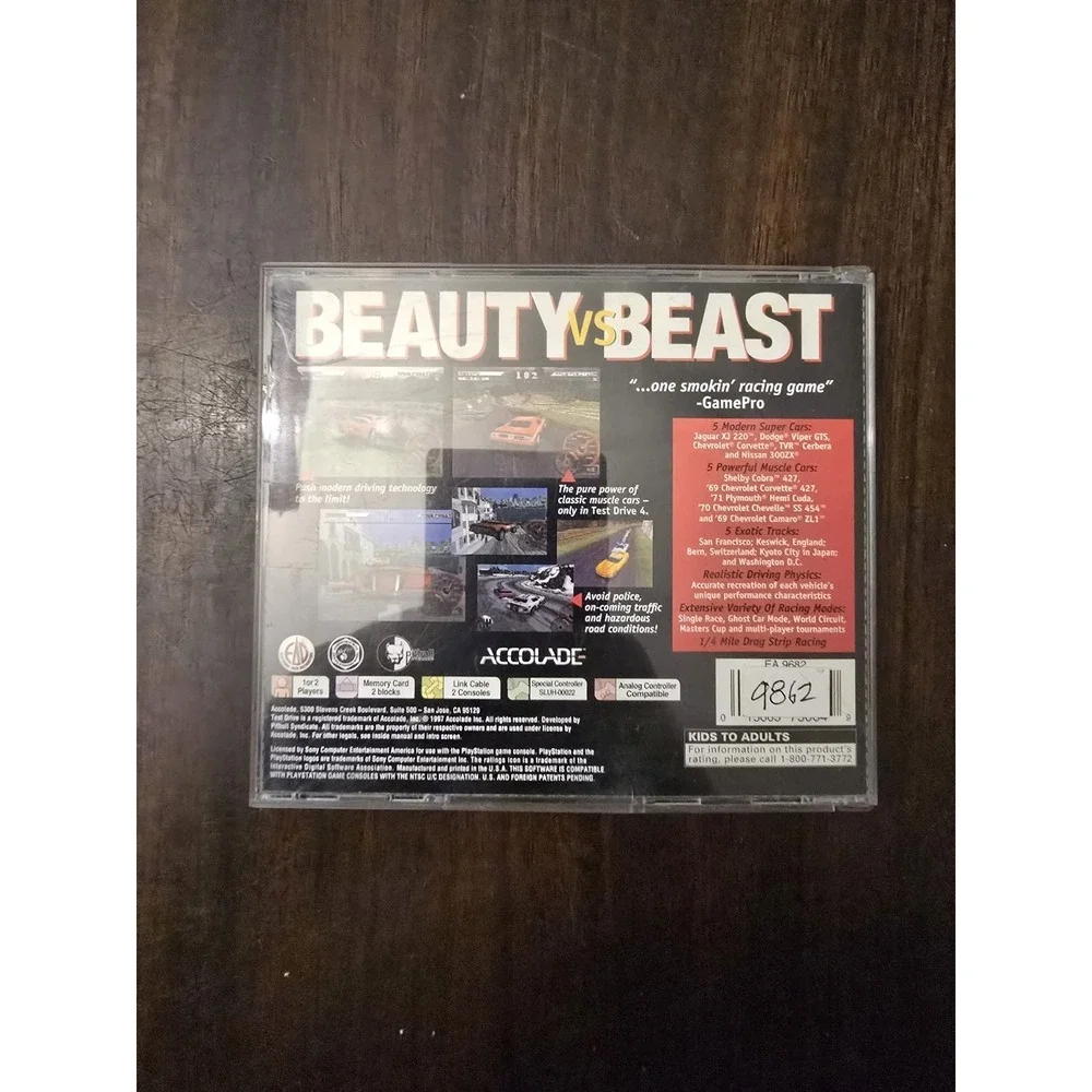 Test Drive 4 PS1 Excellent CIB Complete w/ Reg Card